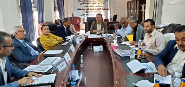 الكلية الألمانية للعلوم الطبية والتقنية تستعرض تقريرها السنوي أمام لجنة قطاع التعليم العالي
